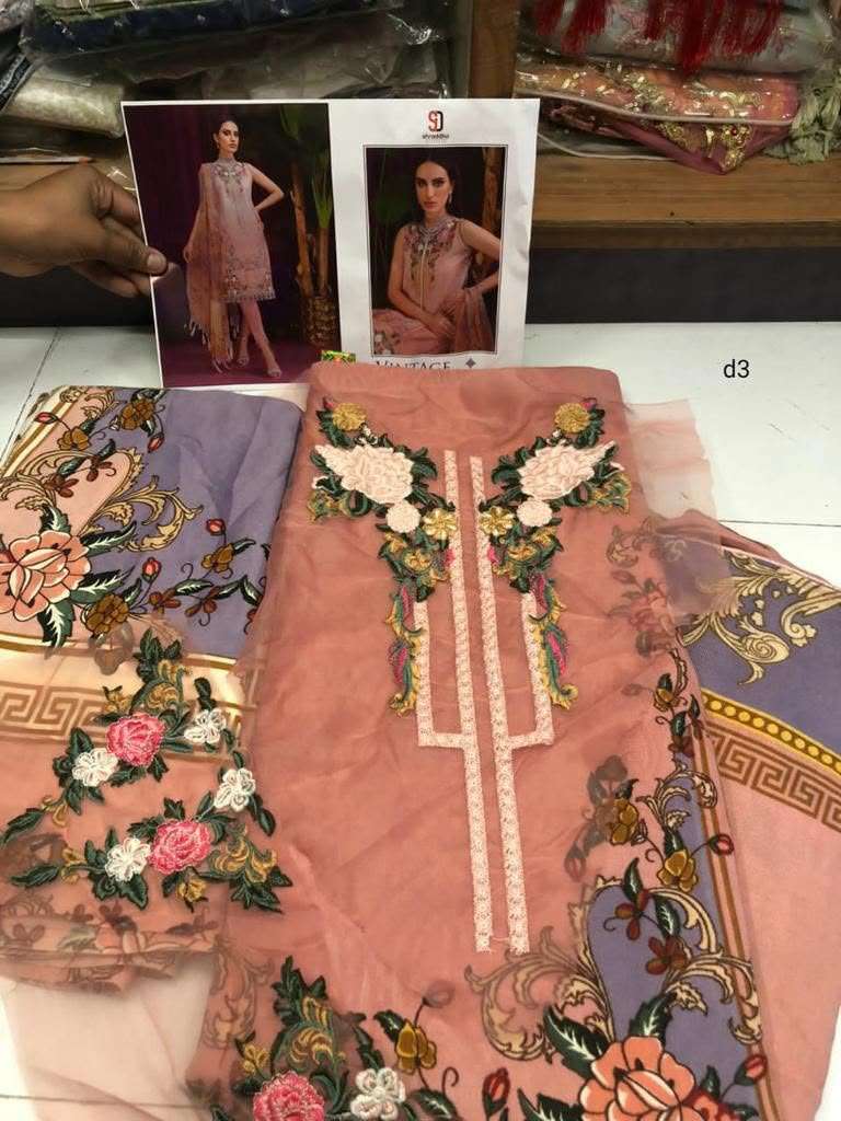 SHARADDHA DESIGNER VINTAGE WINTER COLLECTION PASMINA PRINTED PAKISTANI SUIT WHOLESALER